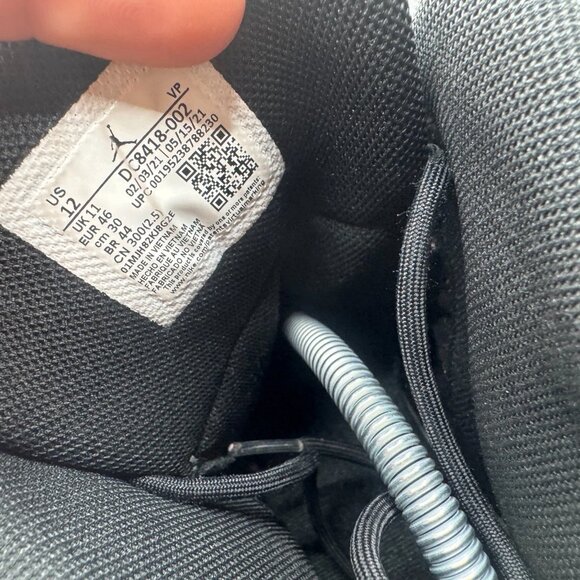 Size‎ 12 Jordan Pro Strong Mens Black White Comfort Athletic Shoes DC8418-002 - Picture 9 of 11